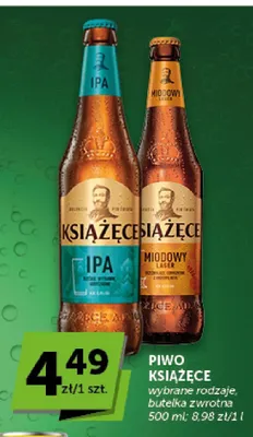 Piwo Książęce Miodowy Lager promocja w ABC