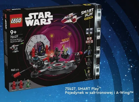 Klocki SMART Play Pojedynek w sali tronowej i A-Wing promocja w Empik