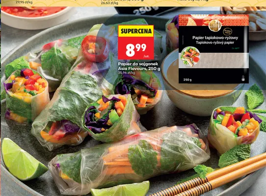 Papier do sajgonek tapiokowo-ryżowy Asia Flavours promocja w Biedronka