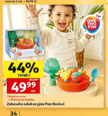 Zabawka edukacyjna Pan Brokuł One Two Fun promocja w Auchan