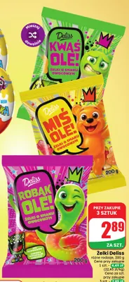 Żelki Deliss Kwaś Ole! promocja w Dino