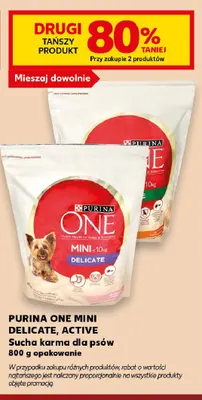Sucha karma dla psów Purina One Mini Delicate promocja w Kaufland