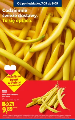Fasola szparagowa żółta luzem promocja w Lidl