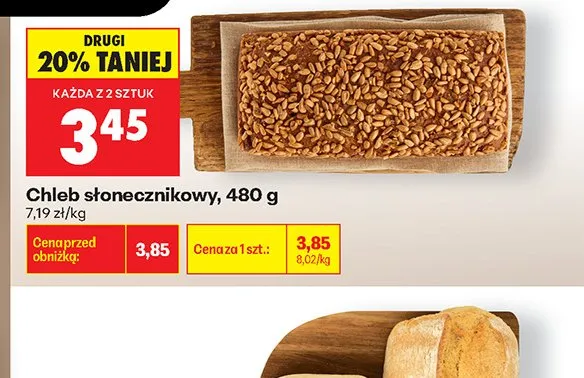 Chleb słonecznikowy promocja w Biedronka