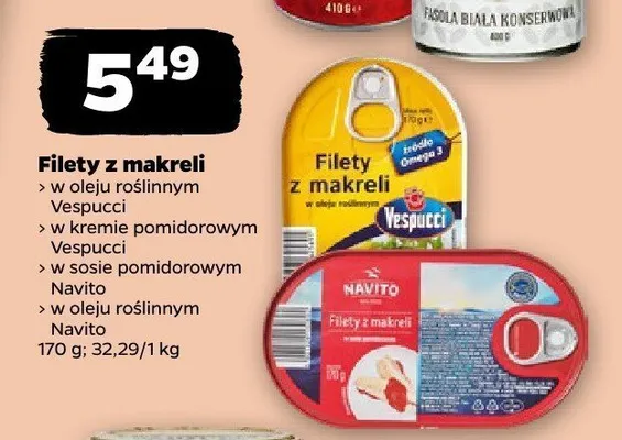 Filety z makreli w sosie pomidorowym Navito promocja w Netto