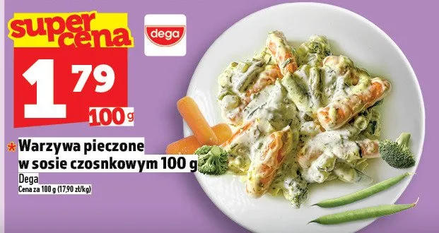 Warzywa pieczone w sosie czosnkowym Dega promocja w TOPAZ