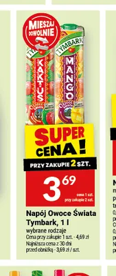Napój Owoce Świata Tymbark promocja w Twój Market