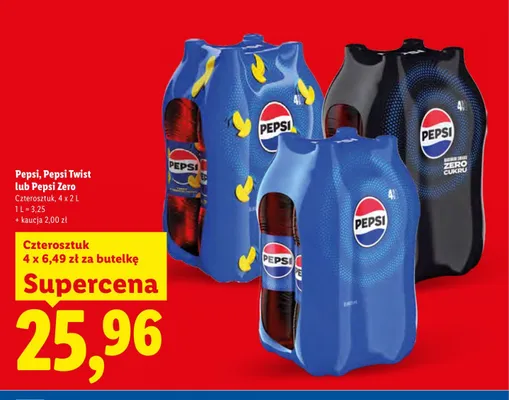 Napój Pepsi Twist 4-pak 2 l promocja w Lidl