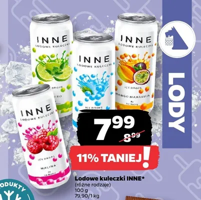 Lodowe kuleczki INNE Ice Drops promocja w Netto