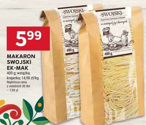 Makaron Swojski EK-MAK promocja w Stokrotka
