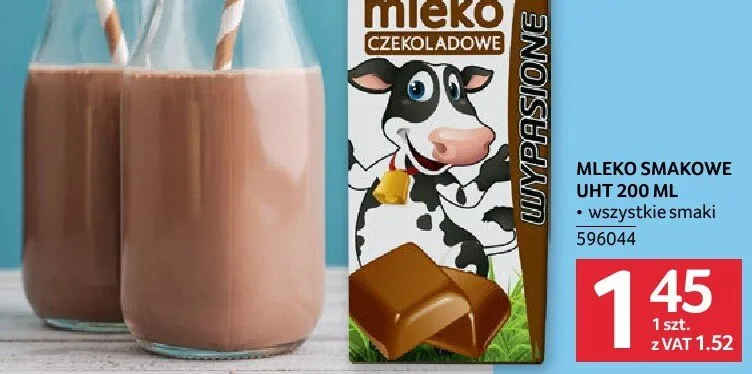 Mleko smakowe UHT wszystkie smaki promocja w Selgros