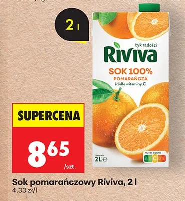 Sok pomarańczowy Riviva promocja w Biedronka