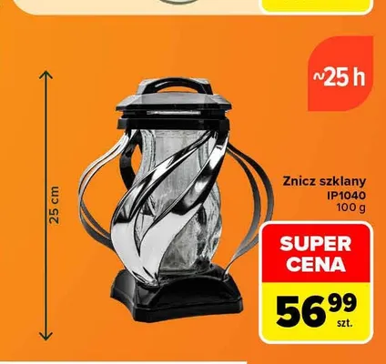 Znicz szklany IP1040 promocja w Carrefour