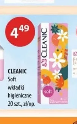 Wkładki higieniczne Cleanic Soft promocja w Drogerie Laboo