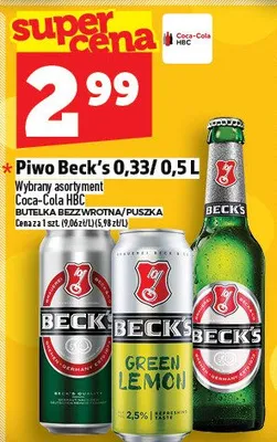 Piwo Beck's promocja w TOPAZ