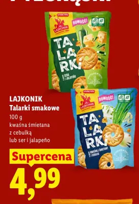 Talarki smakowe kwaśna śmietana z cebulką Lajkonik promocja w Lidl