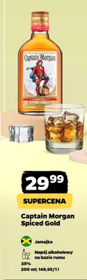 Napój alkoholowy na bazie rumu Captain Morgan Spiced Gold 35% promocja w Netto
