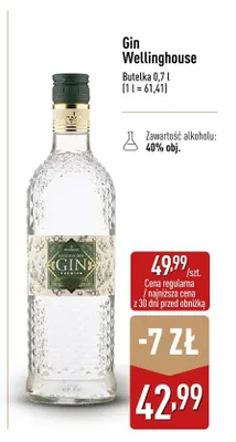 Gin Wellinghouse promocja w Aldi