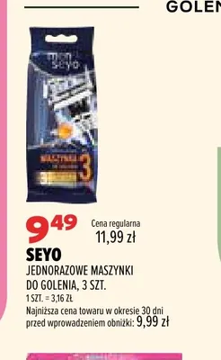 Jednorazowe maszynki do golenia Seyo promocja w Drogerie Natura