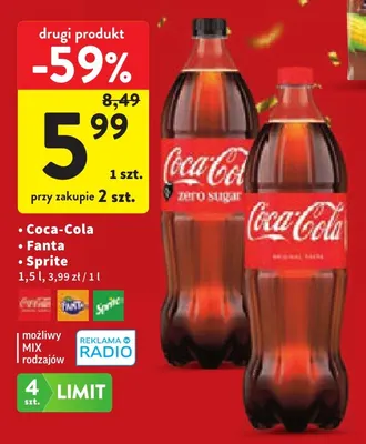 Napój gazowany Sprite promocja w Intermarche
