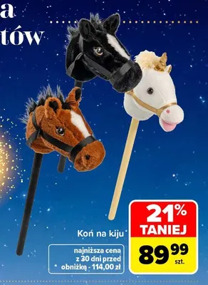 Koń na kiju promocja w Carrefour Market