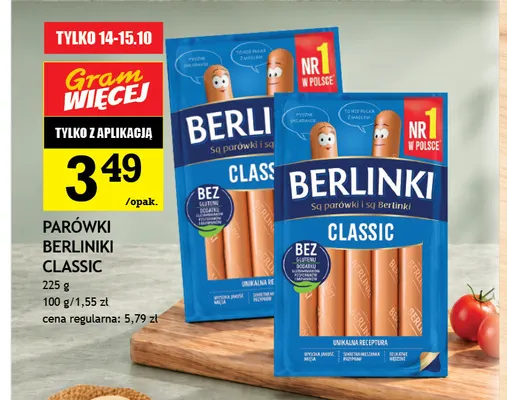 Parówki Berlinki Classic promocja w Gram Market