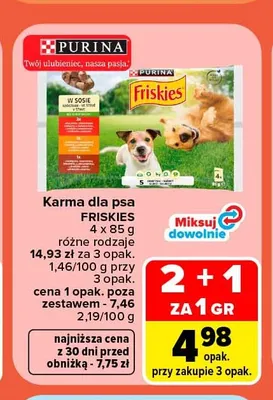 Karma dla psa Purina Friskies promocja w Carrefour