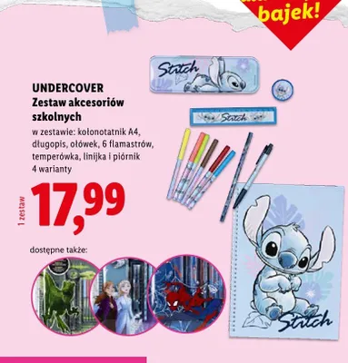 Zestaw akcesoriów szkolnych Undercover promocja w Lidl