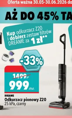 Odkurzacz pionowy Dreame Z20 czarny promocja w Biedronka Home