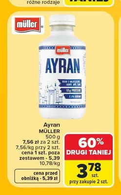 Ayran Müller promocja w Carrefour Market
