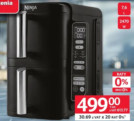 Frytkownica beztłuszczowa Ninja Double Stack SL300EU promocja w Selgros