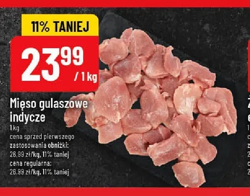 Mięso gulaszowe indycze promocja w POLOmarket
