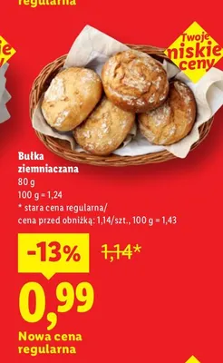 Bułka ziemniaczana promocja w Lidl