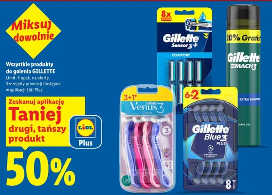 Wszystkie produkty do golenia promocja w Lidl