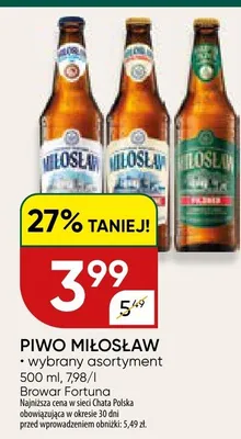 Piwo Miłosław promocja w Chata Polska