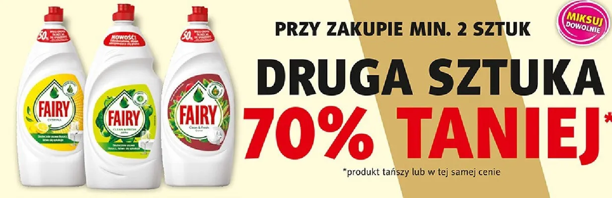 Płyn do naczyń Fairy promocja w Prim Market