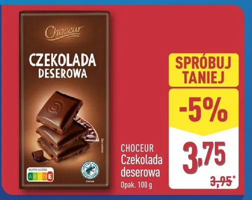 Czekolada deserowa promocja w Aldi