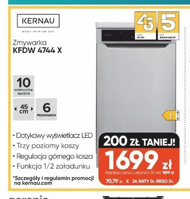Zmywarka KERNAU KFDW 4744 X promocja w Max Elektro