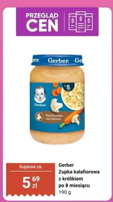 Zupka kalafiorowa z królikiem po 8 miesiącu promocja w Biedronka