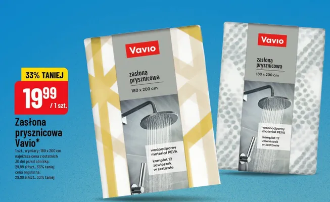 Zasłona prysznicowa promocja w POLOmarket