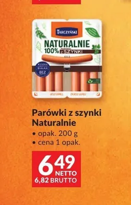 Parówki z szynki Naturalnie Tarczyński promocja w Makro