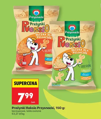 Prażynki Reksio lekko solone promocja w Biedronka
