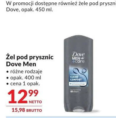 Żel pod prysznic Dove Men różne rodzaje promocja w Makro