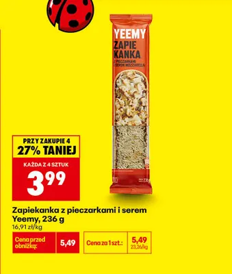Zapiekanka z pieczarkami i serem Yeemy promocja w Biedronka