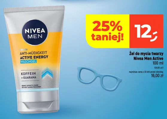 Żel do mycia twarzy Nivea Men Active Energy promocja w Dealz