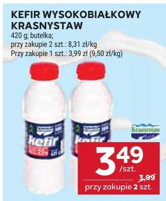 Kefir wysokobiałkowy krasnystaw promocja w Stokrotka