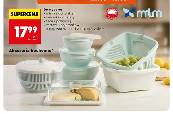 Wirówka do sałaty mtm promocja w Biedronka
