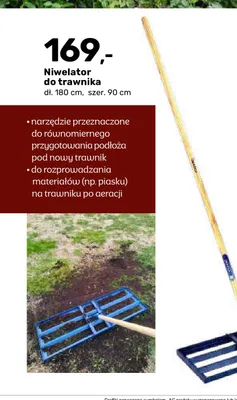Niwelator do trawnika promocja w Bricomarche