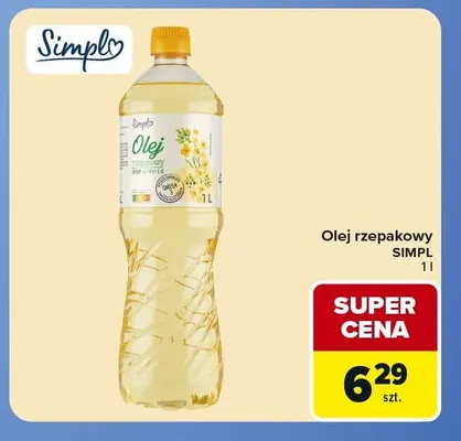Olej rzepakowy Simpl promocja w Carrefour Express