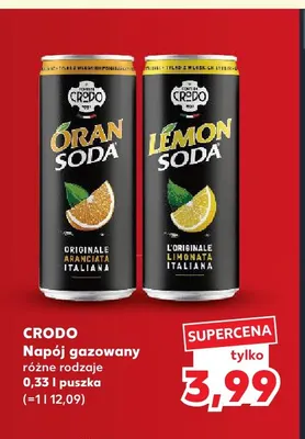Napój gazowany Crodo LemonSoda promocja w Kaufland